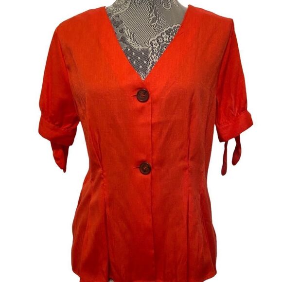 One love clothing - NWT - Coral Button down blouse - Picture 1 of 8